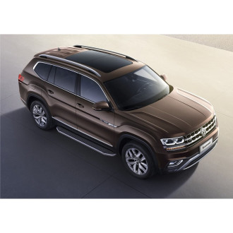 Алюминиевые пороги для Volkswagen Teramont 2018-н.в. Rival Premium