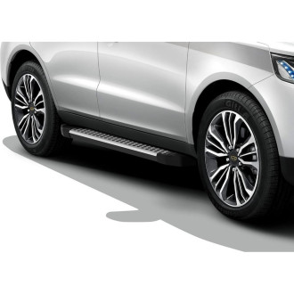Пороги на автомобиль для Geely Emgrand X7 I рестайлинг 2018-н.в. Rival Bmw-Style