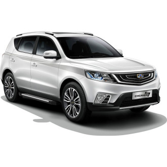 Пороги на автомобиль для Geely Emgrand X7 I рестайлинг 2018-н.в. Rival Bmw-Style