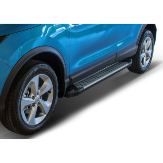 Пороги на автомобиль для Nissan Qashqai II 2014-2019-н.в./X-Trail T32 2015-2018-н.в./Renault Koleos II 2016 Rival Bmw-Style