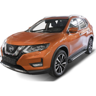Пороги на автомобиль для Nissan Qashqai II 2014-2019-н.в./X-Trail T32 2015-2018-н.в./Renault Koleos II 2016 Rival Bmw-Style