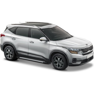 Пороги на автомобиль для Kia Seltos 2020-н.в./Soul III 2019-н.в. Rival Bmw-Style