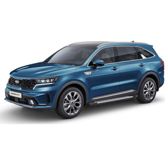 Пороги на автомобиль для Kia Sorento IV 2020-н.в. Rival Bmw-Style