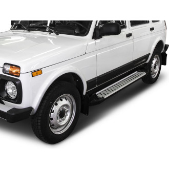Пороги на автомобиль для ВАЗ 2131 (4x4) 5-дв. (вкл. Urban) 1993-2019-н.в. Rival Bmw-Style