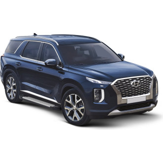 Пороги на автомобиль для Hyundai Palisade 2020-н.в. Rival Bmw-Style