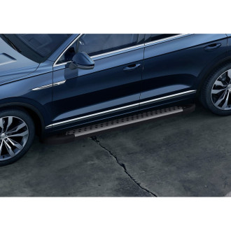 Пороги на автомобиль для Volkswagen Touareg III 2018-н.в. Rival Bmw-Style