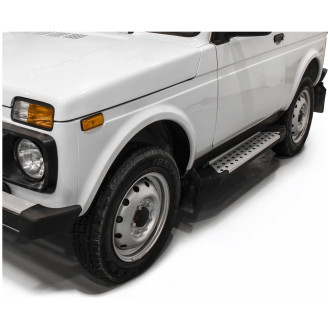 Пороги на автомобиль для ВАЗ 2121 (4x4) 3-дв. (вкл. Urban) 1977-2019-н.в. Rival Bmw-Style