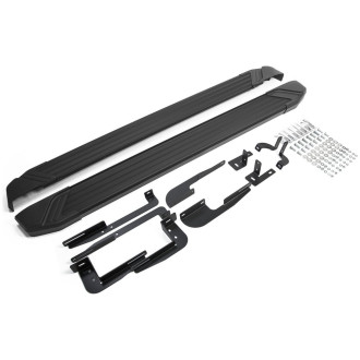 Пороги Hyundai ix35 2010-2015/Kia Sportage III 2010-2015 Rival Black