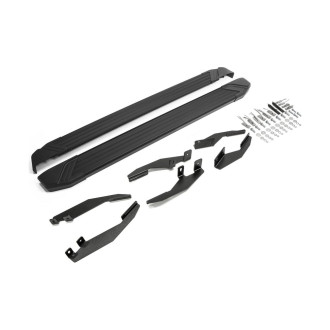 Алюминиевые пороги SsangYong Actyon II 2010-2013 2013 Rival Black