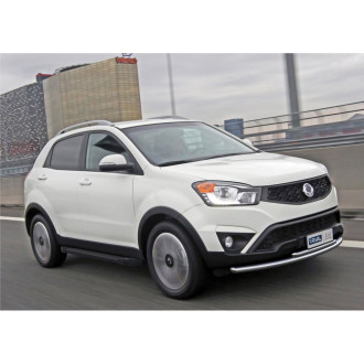 Алюминиевые пороги SsangYong Actyon II 2010-2013 2013 Rival Black