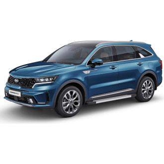 Пороги на автомобиль для Kia Sorento IV 2020-н.в. Rival Silver