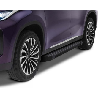Пороги на автомобиль Rival black для exeed txl 2020-н.в. Rival F180ALB.0907.1