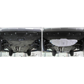 Защита картера КПП, топливного бака и редуктора для Toyota RAV4 XA50 (V - 2.0; 2.5) 2019-н.в. Rival K333.9534.1