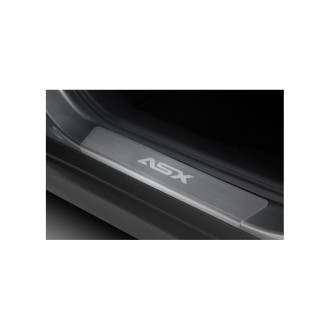 Накладки на пороги для Mitsubishi ASX 2010-2019/2020-н.в. Rival NP.4011.3