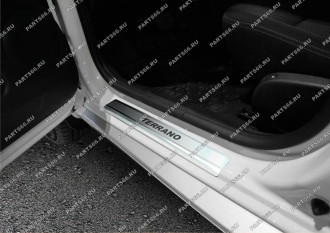 Накладки на пороги для Nissan Terrano 2014-н.в Rival NP.4115.3