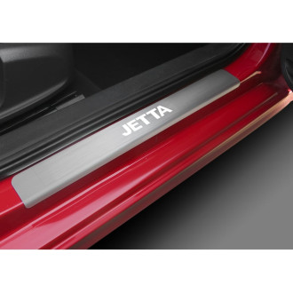 Накладки на пороги для Volkswagen Jetta 2011-2015 2015-н.в Rival NP.5805.3