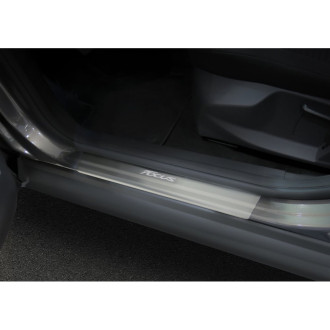 Накладки на пороги для Ford Focus III 2015-н.в Rival NP.1801.3