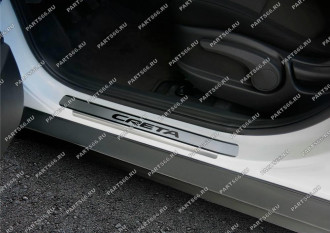 Накладки на пороги для Hyundai Creta 2016-н.в Rival NP.2310.1