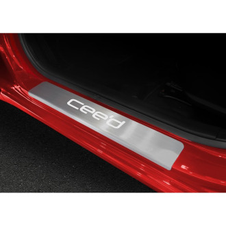 Накладки на пороги для Kia Ceed 2012-2015 2015-н.в Rival NP.2804.3