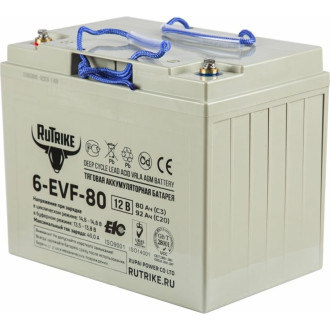 Гелевый тяговый аккумулятор Rutrike 6-EVF-80