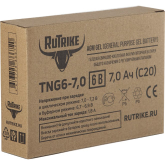 Тяговый аккумулятор Rutrike TNG6-7,0 (6V7,0A/H C20)