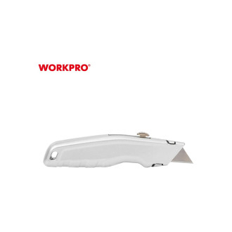 Алюминиевый выдвижной строительный нож WORKPRO WP213006