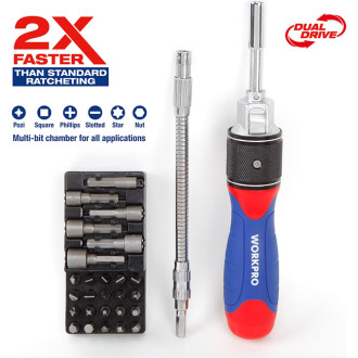 Отвертка WORKPRO 2X DRIVE