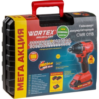Ударный аккумуляторный шуруповерт винтоверт WORTEX CWR 0118 ALL1