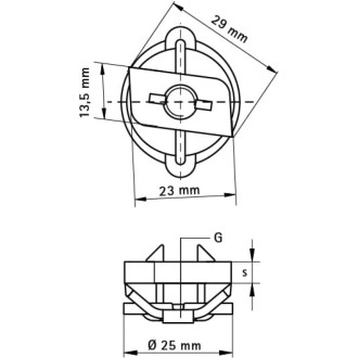 Монтажная гайка Walraven BIS RapidRail M8