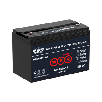Тяговый аккумулятор для лодочного электромотора WBR MB 100-12