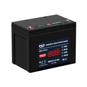 Тяговый аккумулятор для лодочного электромотора WBR MBG75-12