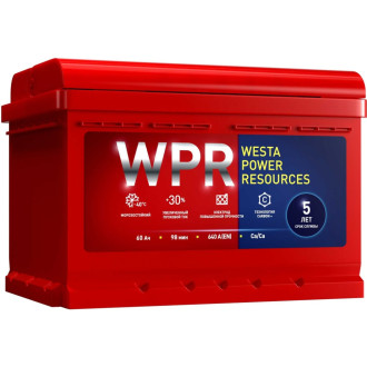 Аккумулятор WPR 6ст 60 VL 1 640 А EN