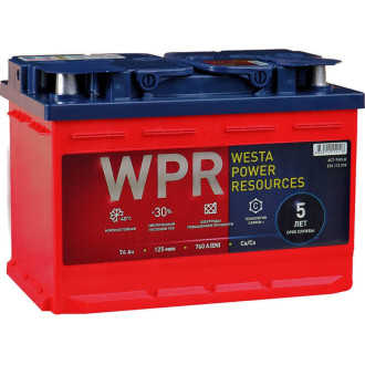 Аккумулятор WPR 6ст 74 VLR 0 760 А EN