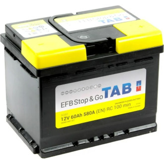Аккумуляторная батарея TAB EFB Stop & Go 6СТ-60.0