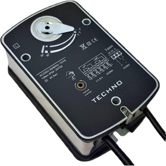 Противопожарный электропривод TECHNO SF-05DFS/230V 5Nm, ON/OFF, 2SPDT, S(72С), 230AC