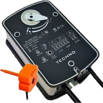 Противопожарный электропривод TECHNO SF-05DFS/230V 5Nm, ON/OFF, 2SPDT, S(72С), 230AC