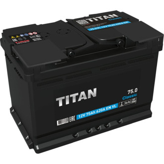 Аккумулятор TITAN CLASSIC 75.0 VL