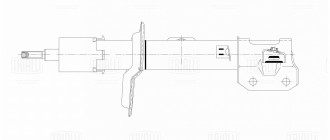 Передний правый амортизатор (стойка) для автомобиля Suzuki SX4 (06-) 4x2 TRIALLI AG 24351