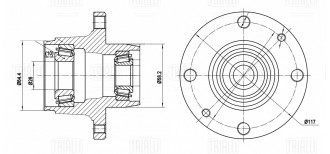 Передняя ступица для Лада 2101 TRIALLI MR 0111