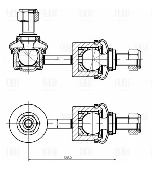 Левая стойка заднего стабилизатора для Kia Ceed (12-)/Optima (10-)/Sportage (10-) 2 WD TRIALLI SP 0829