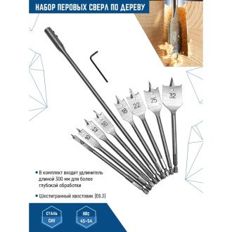 Набор сверл vertextools 0282-07
