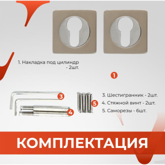 Декоративная накладка VETTORE ET 0601 SN/CP