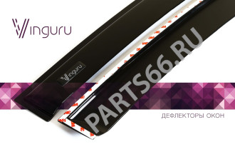 Накладные акриловые дефлекторы окон Honda Accord VII, 2002-2008, vinguru AFV47402