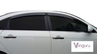 Накладные дефлекторы окон Nissan Almera 2012-, сед. vinguru AFV55912