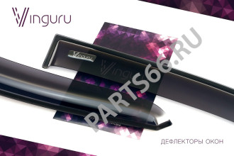 Накладные скотчевые дефлекторы окон Hyundai HD72 2004- грузовик, vinguru AFV80204