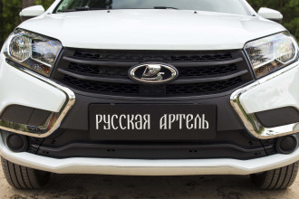 Зимняя заглушка переднего бампера для Lada Xray 2016-, шагрень / Лада Иксрей