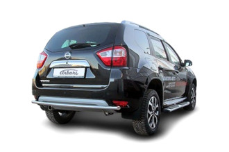 Защита заднего бампера d42 Arbori нерж. сталь для NISSAN Terrano 2014-нв / Ниссан Террано