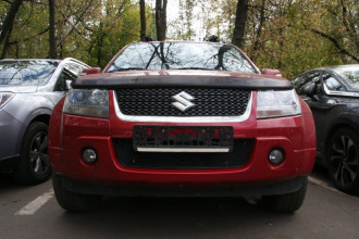 Сетка на бампер внешняя для SUZUKI Grand Vitara 2010-2012, черн., 15 мм / Сузуки Гранд витара