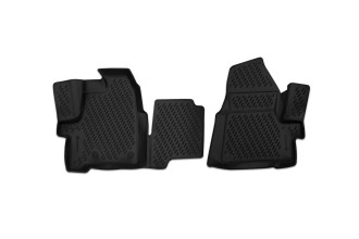 Коврики 3D в салон FORD Tourneo Custom (1+2 seats), 2013- , 2 шт. (полиуретан) / Форд Турнео кастом