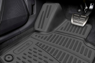 Коврики 3D в салон FORD Tourneo Custom (1+1 seats), 2013- , 2 шт. (полиуретан) / Форд Турнео кастом